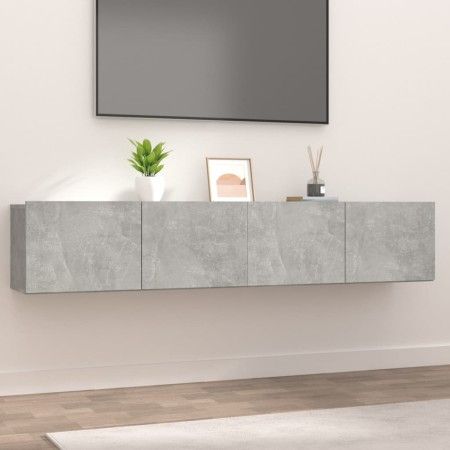Muebles de TV 2 uds madera ingeniería gris hormigón 80x30x30 cm de vidaXL, Muebles TV - Ref: Foro24-804539, Precio: 79,70 €, ...