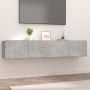 Muebles de TV 2 uds madera ingeniería gris hormigón 80x30x30 cm de vidaXL, Muebles TV - Ref: Foro24-804539, Precio: 79,70 €, ...