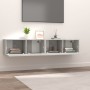 Muebles de TV 2 uds madera ingeniería gris hormigón 80x30x30 cm de vidaXL, Muebles TV - Ref: Foro24-804539, Precio: 79,70 €, ...