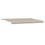 Toldo Retráctil Beige 500 x 300 cm Tela y Metal en Toldos | Comprar online en Foru.es