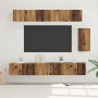 Conjunto de mueble de TV con cajón 6 pcs Madera envejecida en Muebles TV | Comprar online en Foru.es