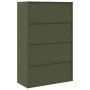 Armario de almacenamiento 2 pcs Verde Oliva 90 x 40 x 140 cm en Armarios archivadores | Comprar online en Foru.es