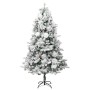 Árbol de Navidad con nieve, luces LED y piñas PVC y PE 195 cm en Decoración Festiva y Estacional | Comprar online en Foru.es