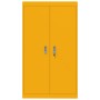 Armario de almacenamiento 2 pcs Amarillo Mostaza en Armarios archivadores | Comprar online en Foru.es