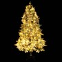 Árbol de Navidad con nieve, luces LED y piñas PVC y PE 195 cm en Decoración Festiva y Estacional | Comprar online en Foru.es