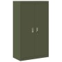 Armario de almacenamiento 2 pcs Verde Oliva 80 x 40 x 140 cm en Armarios archivadores | Comprar online en Foru.es