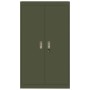 Armario de almacenamiento 2 pcs Verde Oliva 80 x 40 x 140 cm en Armarios archivadores | Comprar online en Foru.es