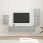 Conjunto de mueble de TV 3 pcs Gris Concreto en Muebles TV | Comprar online en Foru.es