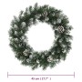 Corona de Navidad con luces LED PVC verde 45 cm en Decoración Festiva y Estacional | Comprar online en Foru.es