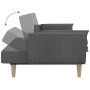 Sofá cama de 2 plazas con dos almohadas tela gris claro en Sofás | Comprar online en Foru.es