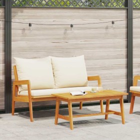 Conjunto bistro 2 pcs Aceite Natural Madera de Acacia Sólida en Sofás de exterior | Comprar online en Foru.es