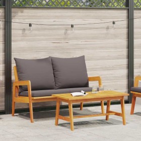 Conjunto bistro 2 pcs Aceite Natural Madera de Acacia Sólida en Sofás de exterior | Comprar online en Foru.es