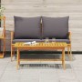 Conjunto bistro 2 pcs Aceite Natural Madera de Acacia Sólida en Sofás de exterior | Comprar online en Foru.es