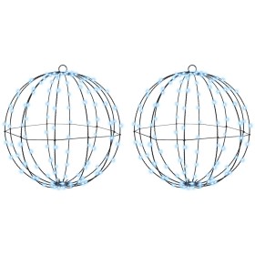 Bola con 192 LED 2 pcs frío 40 cm Metal en Decoración Festiva y Estacional | Comprar online en Foru.es