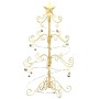Árbol de Navidad de metal con soporte Dorado 90 cm en Decoración Festiva y Estacional | Comprar online en Foru.es
