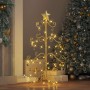 Árbol de Navidad de metal con soporte Dorado 90 cm en Decoración Festiva y Estacional | Comprar online en Foru.es