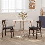 Silla de comedor 2 pcs Marrón claro y negro en Sillas de comedor | Comprar online en Foru.es