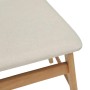 Silla de comedor 2 pcs Natural y claro Madera de Caucho Sólido en Sillas de comedor | Comprar online en Foru.es