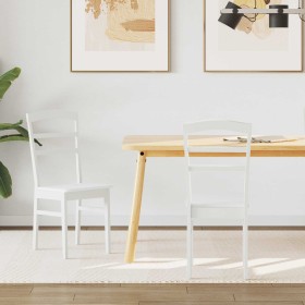 Silla de comedor 2 pcs Madera de Caucho Sólido en Sillas de comedor | Comprar online en Foru.es