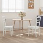 Silla de comedor 2 pcs Madera de Caucho Sólido en Sillas de comedor | Comprar online en Foru.es