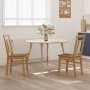 Silla de comedor 2 pcs Natural Madera de Caucho Sólido en Sillas de comedor | Comprar online en Foru.es