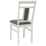 Silla de comedor 2 pcs y gris Madera de Caucho Sólido en Sillas de comedor | Comprar online en Foru.es