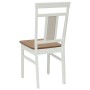 Silla de comedor 2 pcs y Natural Madera de Caucho Sólido en Sillas de comedor | Comprar online en Foru.es