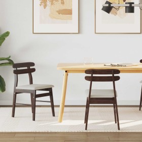 Silla de comedor 2 pcs Marrón claro y claro en Sillas de comedor | Comprar online en Foru.es