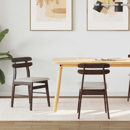 Silla de comedor 2 pcs Marrón claro y claro en Sillas de comedor | Comprar online en Foru.es