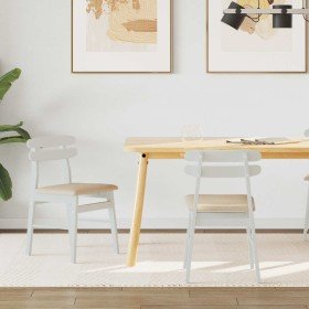 Silla de comedor 2 pcs y marrón Madera de Caucho Sólido en Sillas de comedor | Comprar online en Foru.es