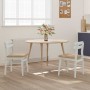 Silla de comedor 2 pcs y marrón Madera de Caucho Sólido en Sillas de comedor | Comprar online en Foru.es