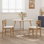 Silla de comedor 2 pcs Natural y claro Madera de Caucho Sólido en Sillas de comedor | Comprar online en Foru.es