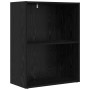 Estante de libros Roble Negro 60 x 30 x 76.5 cm en Librerías y estanterías | Comprar online en Foru.es