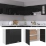 Armario colgante cocina “Lyon” contrachapada negro 80x31x60 cm en Armarios de cocina | Comprar online en Foru.es