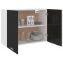 Armario colgante cocina “Lyon” contrachapada negro 80x31x60 cm en Armarios de cocina | Comprar online en Foru.es