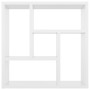 Estantería pared contrachapada blanco brillante 45,1x16x45,1 cm en Estanterías | Comprar online en Foru.es