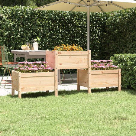Jardinera de madera de pino maciza 178,5x44x75 cm en Macetas y jardineras | Comprar online en Foru.es