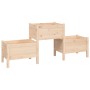 Jardinera de madera de pino maciza 178,5x44x75 cm en Macetas y jardineras | Comprar online en Foru.es