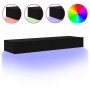 Muebles de TV con luces LED 2 uds negro 60x35x15,5 cm en Muebles TV | Comprar online en Foru.es