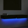 Muebles de TV con luces LED 2 uds negro 60x35x15,5 cm en Muebles TV | Comprar online en Foru.es