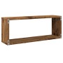 Estantes cubo de pared 2 uds madera envejecida 60x15x23 cm en Estanterías | Comprar online en Foru.es