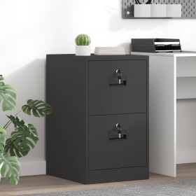 Mueble archivador con cajón Geométrico Negro 44 x 50 x 106.5 cm en Armarios y almacenamiento | Comprar online en Foru.es