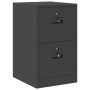 Mueble archivador con cajón Geométrico Negro 44 x 50 x 106.5 cm en Armarios y almacenamiento | Comprar online en Foru.es