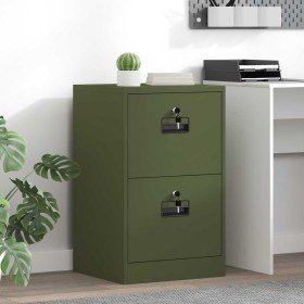 Mueble archivador con cajón Verde Oliva 44 x 50 x 106.5 cm en Armarios y almacenamiento | Comprar online en Foru.es