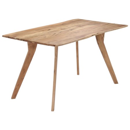 Mesa de comedor de madera maciza de acacia 140x80x76 cm en Mesas de comedor | Comprar online en Foru.es