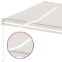 Toldo retráctil manual con luz LED crema 500x300 cm en Toldos | Comprar online en Foru.es