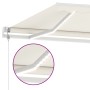 Toldo automático con LED y sensor de viento crema 500x300 cm en Toldos | Comprar online en Foru.es