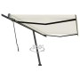 Toldo de pie retráctil manual color crema 500x300 cm en Toldos | Comprar online en Foru.es