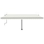 Toldo retráctil manual con luz LED crema 500x300 cm en Toldos | Comprar online en Foru.es