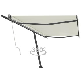Toldo de pie automático crema 500x300 cm en Toldos | Comprar online en Foru.es
